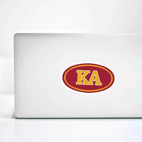 Vista 4 de Hojas de calcomanías Fraternity Kappa Alpha – Calcomanías de vinilo diseñadas a medida de la marca Fraternity con diseños oficiales, adhesivo