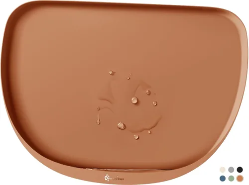 Vista 11 de DownyPaws Tapetes de comida para gatos para pisos, impermeables, sin BPA, tapete de silicona para comida de mascotas, tapete antideslizante