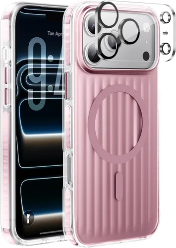 Vista 72 de Funda magnética para iPhone Air con protector de lente de cámara, protección grado militar de 10 pies, compatible con funda MagSafe Slim para iPhone