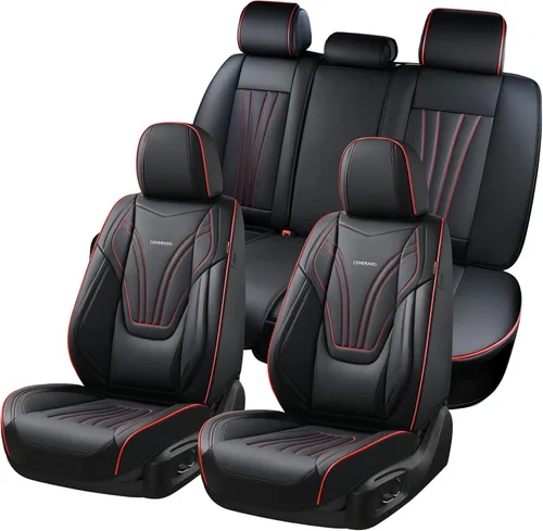 Vista 44 de Coverado - Fundas impermeables para asientos de coche, fundas delanteras para asientos de coche, 2 en 1, fundas protectoras para asientos de coche