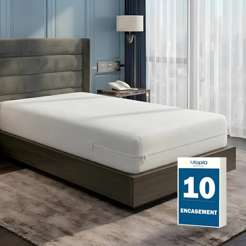 Vista 13 de Utopia Bedding - Protector de colchón Twin con zíper, 100% impermeable, a prueba de chinches y ácaros del polvo, funda para colchón absorbente de 6