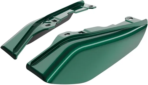 Vista 2 de Advanblack Deflectores de aire de marco medio compatibles con Harley Touring Street Glide, Road King, Electra Glide, 2009-2024 (verde alpino)
