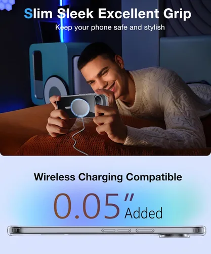 Vista 7 de NO.1 Magnética para Funda Google Pixel 9/Funda Pixel 9 Pro con MagSafe [Anti-Amarillamiento][Ajuste Delgado][Probado contra Caídas Grado Militar]