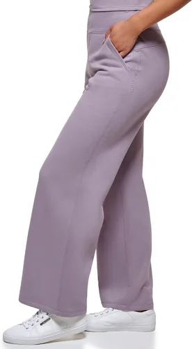 Vista 2 de Calvin Klein Performance Camiseta básica Calvin Klein con espalda cruzada para mujer, Lila ahumado