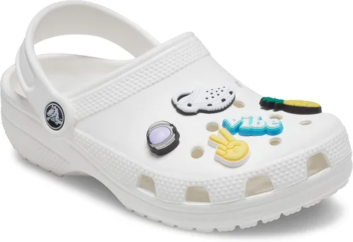 Vista 2 de Crocs Classic Clog Zapatos de agua cómodos sin cordones, color blanco, 7 mujeres5 hombres, paquete de 5 dijes para zapatos Personaliza con Jibbitz