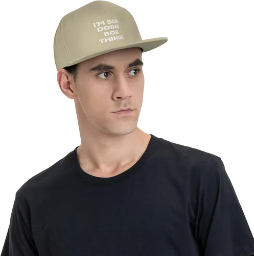 Vista 6 de Im_Bob_Doing Bob Things Logo Baseball Cap Baseball Hat Adjustable Outdoor Hip Hop Shading Caps Unisex