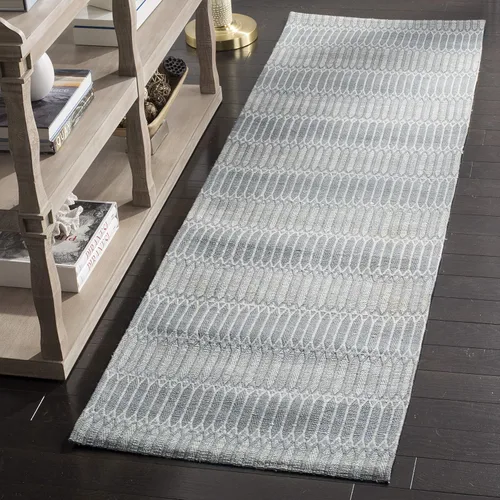 Vista 12 de SAFAVIEH Marbella Collection - Alfombra de pasillo, 2 pies 3 pulgadas x 8 pies, color beige, viscosa hecha a mano, ideal para zonas de alto tráfico