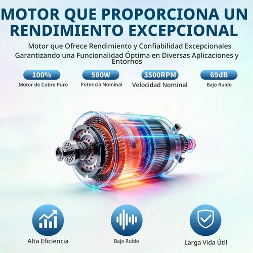 Vista 6 de Ventilador de aire de 12 pulgadas, ventilador de escape industrial resistente de 3500 CFM con conducto flexible de 32.8 pies, ventilador de escape