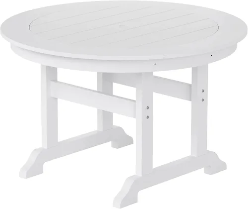 Vista 30 de Muebles Mesa de Comedor Rectangular Adirondack de 37 Pulgadas de Ancho x 71 Pulgadas de Largo, Resistente a los Rayos UV y a la Decoloración para su