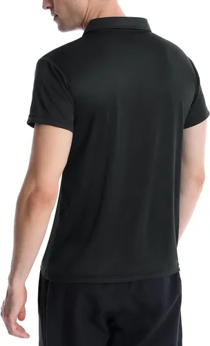 Vista 6 de Orrstarry Paquete de 5 polos para hombre, secado rápido, ropa deportiva de manga corta, polos de golf que absorben la humedad, camisa deportiva