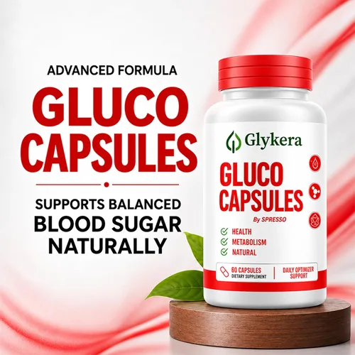 Vista 4 de (1 paquete) Glykera Gluco Cápsulas con ingredientes naturales (60 cápsulas)