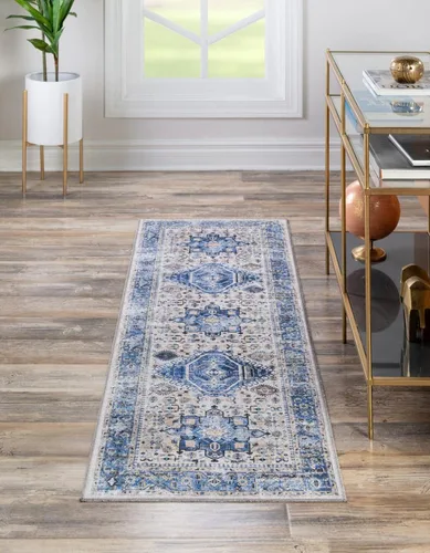 Vista 27 de Unique Loom Yara Collection - Sunil - Alfombra rectangular (2 x 3 pies, rectangular, marfil almendra/negro)