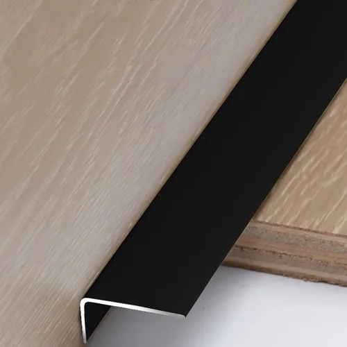 Vista 11 de IBOWZ Protector de nariz de escalera, borde de escalera, tiras de perfil de transición de piso para tablero de madera de vinilo, barra de moldeo