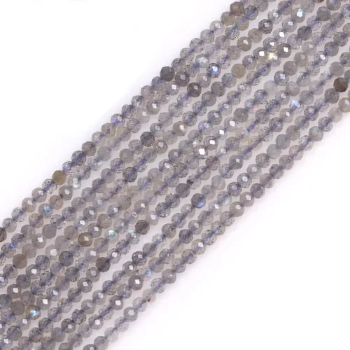 Vista 29 de GEM-Inside Cuentas espaciadoras redondas facetadas de gemas de lapislázuli azul natural semipreciosas de 2mm para hacer joyas 15