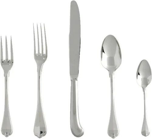Vista 7 de FORTESSA Ashton - Cubiertos de acero inoxidable 18/10, ajuste de lugar de 5 piezas con cuchillo, tenedores y cucharas (servicio para 1), apto
