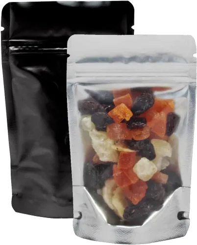 Vista 8 de AwePackage Airtight Zipper Stand Up Pouch Bag - Heat Sealable Zip Lock (50, Clear, 8 oz)