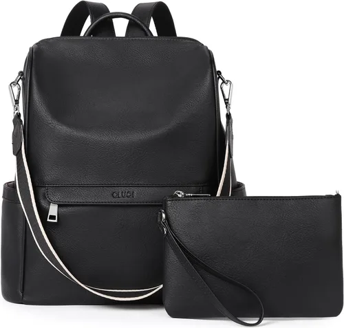 Vista 9 de CLUCI Mochila Bolso para Mujeres de Cuero PU Antirrobo Grande de Diseñador de Moda Bolsa de Viaje Bolsos de Hombro para Damas Purse