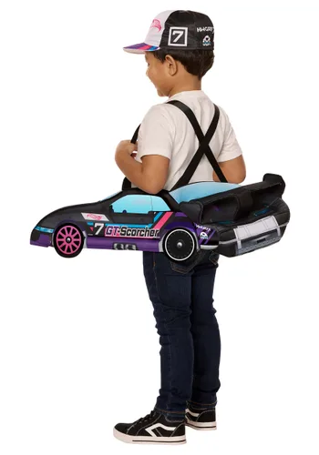 Vista 2 de Disfraz para Niños Pequeños Hot Wheels GT Scorcher para Paseo Multicolor