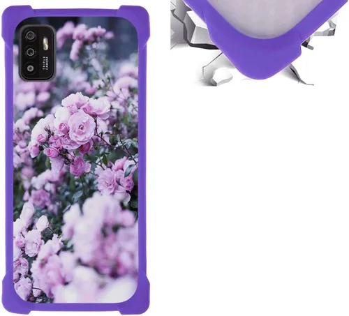Vista 58 de jioeuinly Funda compatible con ZTE Blade X1 5G Phone Case PC Backplane + cubierta de silicona suave marco XSH
