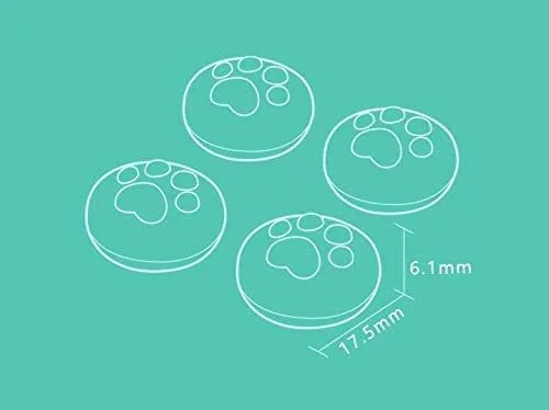Vista 3 de Tapas de silicona para el pulgar, diseño ergonómico de palanca de manillar, para Nintendo Switch NS Joy ConSwitch Lite Controller marrón