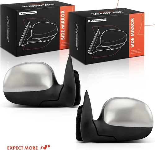 Vista 8 de A-Premium Par (2) espejos manuales para puerta del conductor y del pasajero, compatible con Ford F-150 1997-2003, F-150 Heritage 2004, F-250