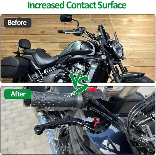 Vista 3 de Palancas de embrague de freno extensibles y plegables para motocicleta, para CMX 500 Rebel500 Rebel300 CMX300 2017-2022 (Negro)
