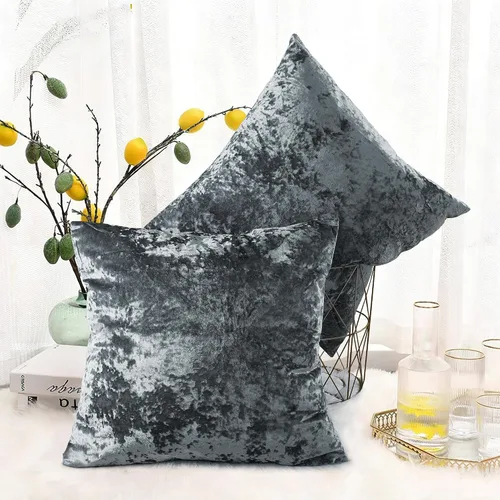 Vista 17 de Juego de 2 fundas de almohada lumbares decorativas de terciopelo abstracto de 14 x 26 pulgadas, fundas de almohada rectangulares de lujo suaves