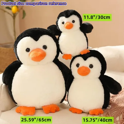 Vista 4 de XZJMY Almohada de peluche, juguete de muñeca de pingüino de peluche de 12 pulgadas para niños