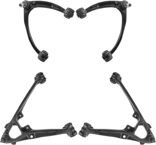 Vista 20 de TRQ Brazo de control superior e inferior del lado del conductor y del pasajero con juego de rótulas compatible con Chevrolet GMC 89-02