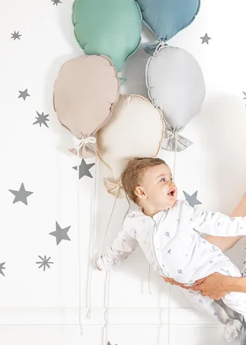 Vista 4 de Mix Stars Sky - Calcomanías de pared para niños, habitación de bebé, cuarto de bebé y sala de estar. 96 piezas calcomanías adhesivas de vinilo