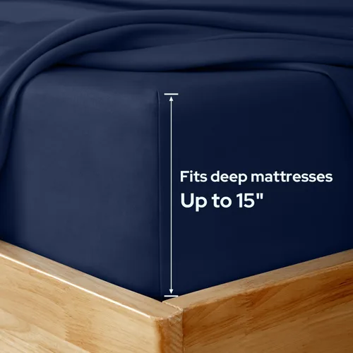 Vista 9 de HOMEIDEAS Sábanas de cama tamaño completo – Juego de 6 piezas (azul aguamarina) – Sábanas de ropa de cama de microfibra cepillada extra suave