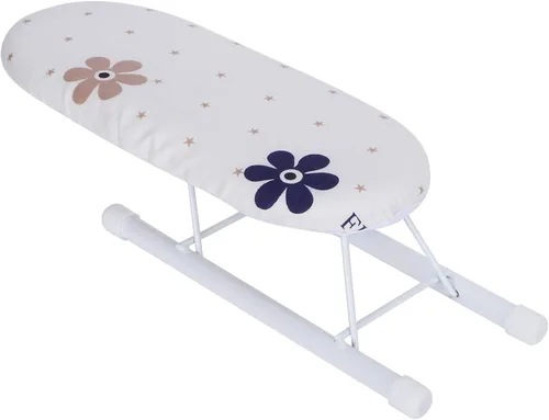 Vista 13 de Tabla de planchar, tabla de planchar de mesa con patas plegables y cubierta de algodón, mini tabla de planchar, puños plegables