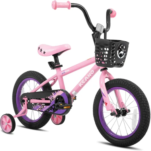Vista 10 de KEANO Cervine 14 16 20 Inch Kids Bike for Boys Girls Ages 3-10 Years, 14 16 Inch Toddler BMX Bikes with Training Wheels and Basket, 20 in Children