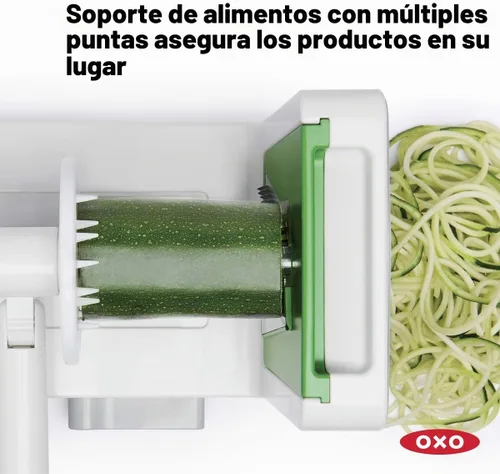 Vista 4 de OXO Good Grips - Espiralizador de mesa de 3 cuchillas con succión StrongHold
