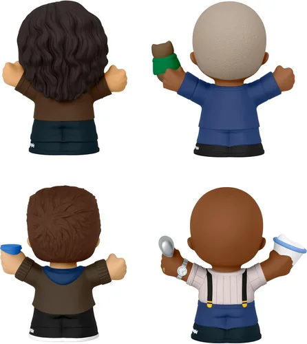 Vista 5 de Little People Collector Brooklyn Nine-Nine TV Series Edición Especial Set para adultos y fanáticos, 4 figuras en paquete de exhibición
