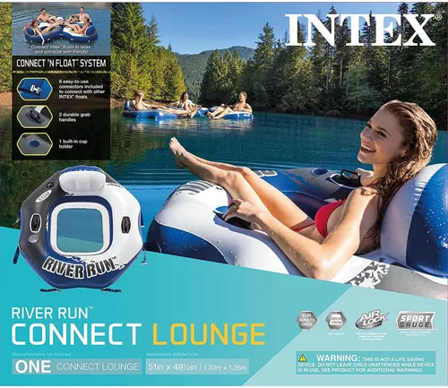 Vista 8 de Intex River Run Gomón inflable para descansar en el agua con conectores 58854EP (2 unidades).