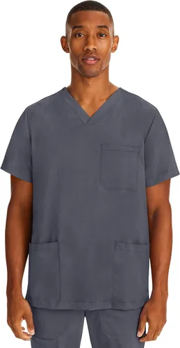 Vista 10 de Healing Hands Purple Label - Camiseta médica para hombre, ajuste moderno Negro