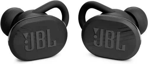 Vista 3 de JBL Endurance Race TWS - Auriculares deportivos inalámbricos resistentes al agua, sonido JBL Pure Bass, hasta 30 horas de duración de batería, IP67