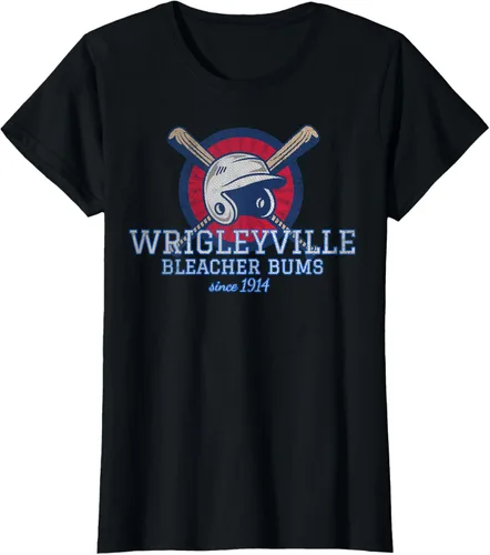 Vista 37 de Wrigleyville Bleacher Bums - Camiseta de béisbol divertida