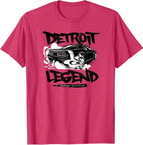 Vista 5 de Dodge Camiseta Challenger Black Ghost, Detroit Legend, Gris