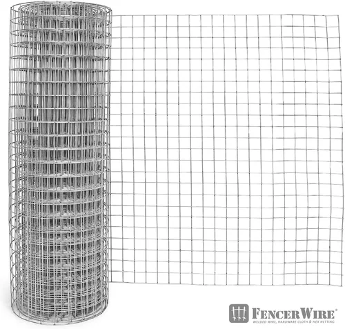 Vista 5 de Fencer Wire Valla de alambre soldado galvanizado calibre 10, malla de apertura de 2 pulgadas por 2 pulgadas (4 pies x 50 pies)