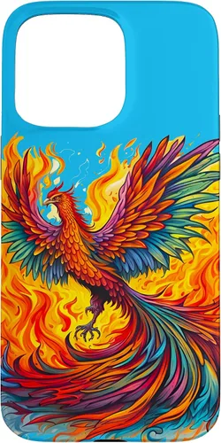 Vista 30 de Fantasy Cute Rising Phoenix Flames Case for iPhone 15