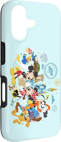 Vista 3 de Walt Disney World 50th Anniversary Mickey and Friends - Carcasa para iPhone 17, color azul