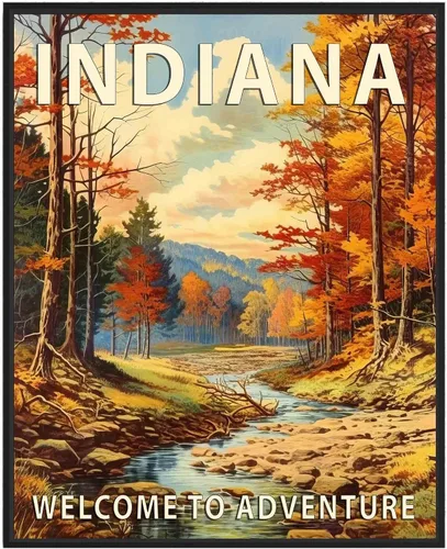 Vista 33 de Póster artístico de Alaska, decoración artística de paisaje retro de Estados Unidos, pintura de montaña y paisaje de aventura para dormitorio, sala