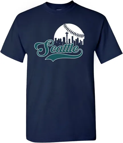 Vista 9 de Xtreme Apparrel Cityscape Skyline - Camiseta para hombre para fanáticos del béisbol