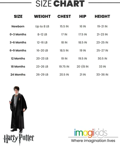 Vista 7 de Harry Potter Hogwarts - Conjunto de traje de 3 piezas para bebé conjunto de pantalones y sombrero