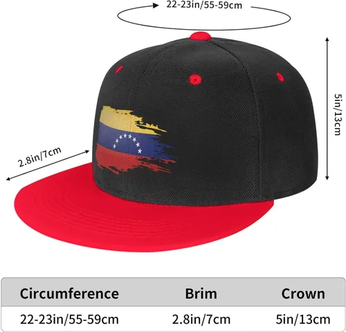 Vista 6 de HAohtaNWabng Gorra de béisbol transpirable con la bandera de Venezuela para hombre y mujer