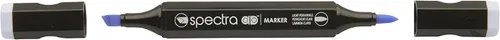 Vista 8 de AD Marker Chartpak Spectra, Tri-Nib y cepillo de doble punta, azul horizonte, 1 cada uno (S015AD)