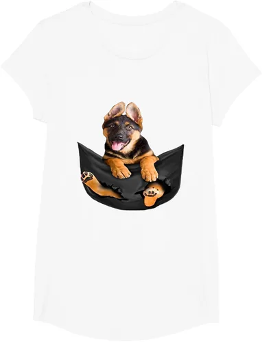 Vista 63 de Dog Lovers Gifts - Camiseta divertida con cara de perro con bolsillo, Negro, S