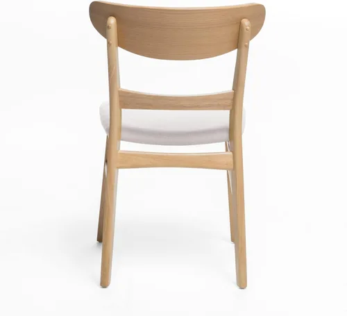 Vista 8 de Christopher Knight Home Frederica Mid-Century - Sillas de comedor modernas (juego de 4), color beige claro y roble natural